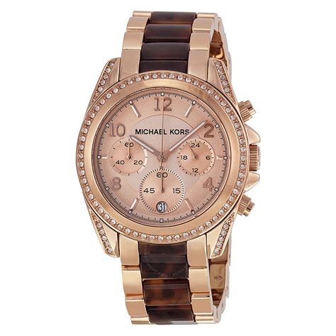 michael kors mk face watch|rose gold tone watch.